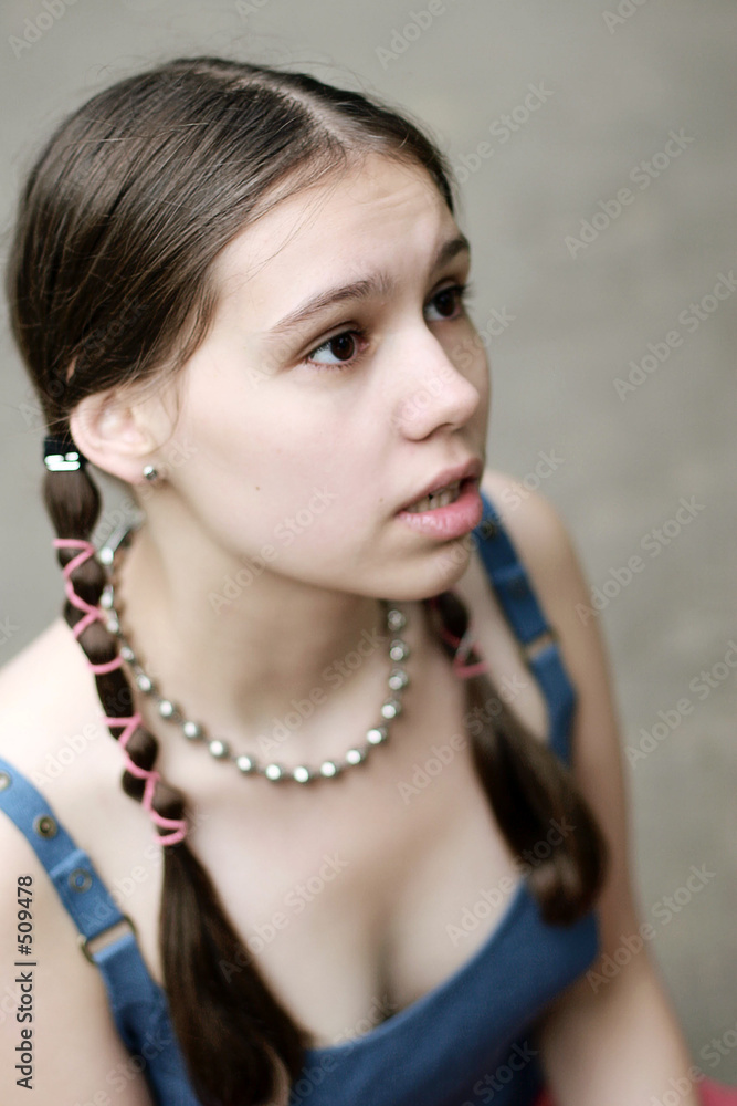 girl with braids