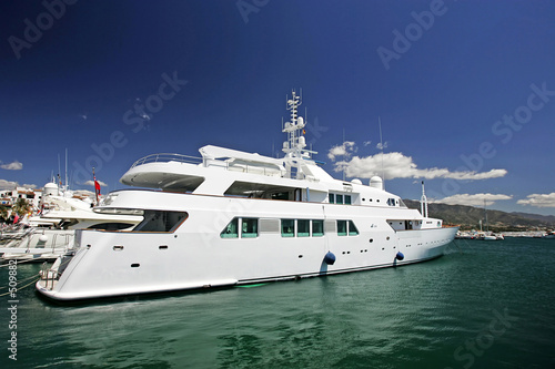 big, beautiful, stunning and luxurious white yachts © Nick Stubbs