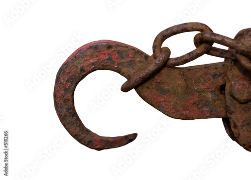 rusted hook