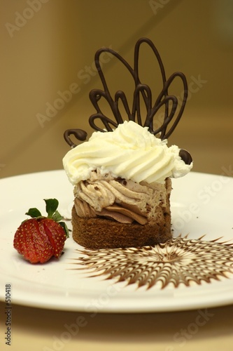 chestnut chocolate cream cake