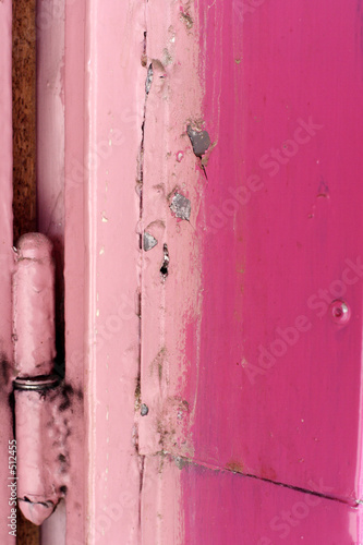 pink window frame