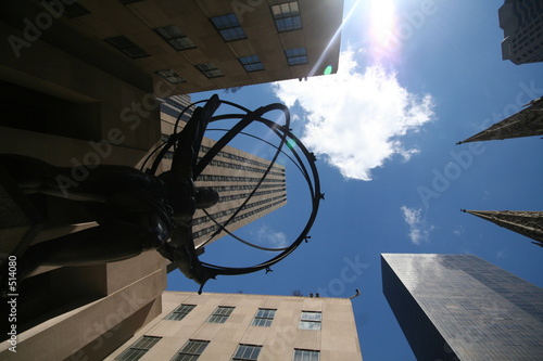 atlas holds the building