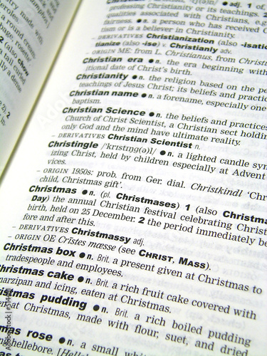 dictionary close up