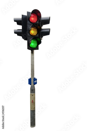 traffic light isolated