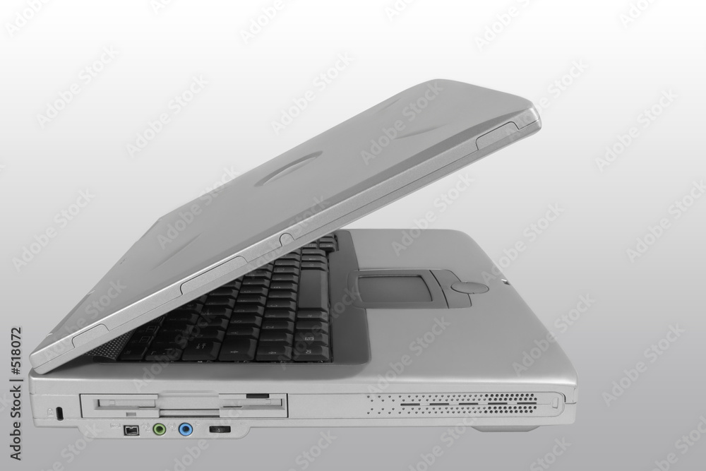 Εκτύπωση καμβά silver laptop at rest