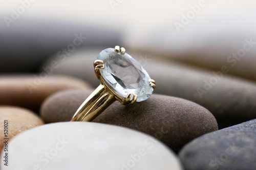 bague aigue-marine