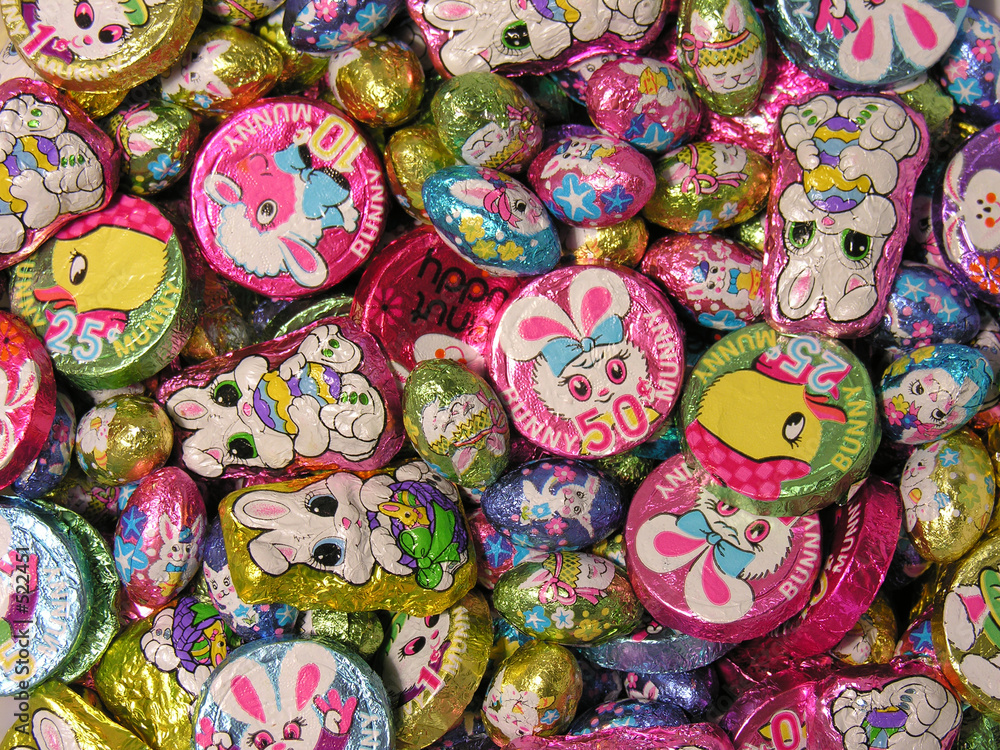 colorful easter candy