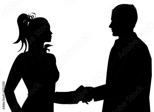 meeting between business partners