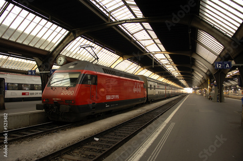 switzerland, zurich: railway station