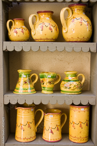 pottery display