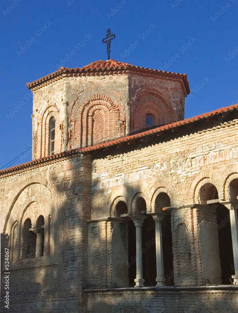 an old cathedral in ohrid, macedonia
