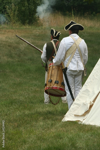 off to battle--revolutionary war reenactment