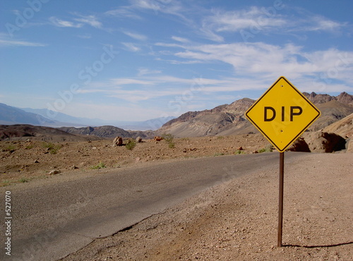 caution "dip"