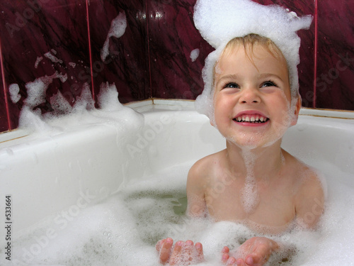 boy in bath