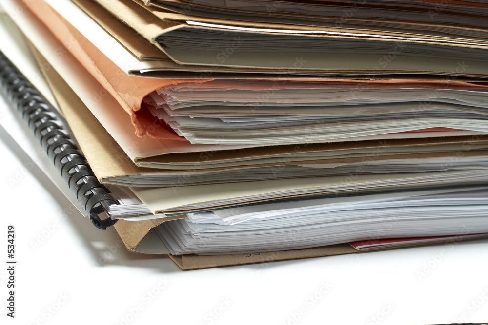 heap of coloured files heap of coloured files
