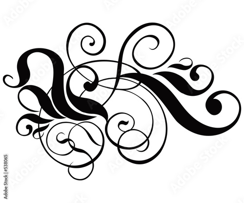 scroll, cartouche, decor