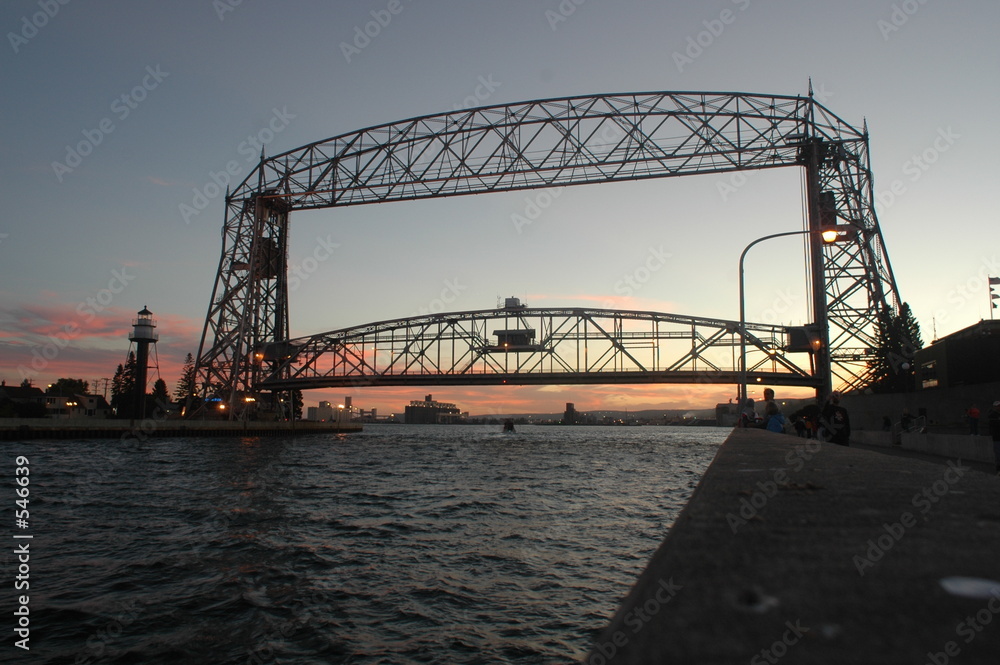 Fototapeta premium sunset in duluth