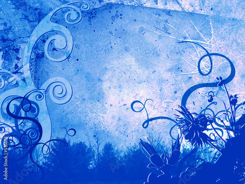 foliage - blue
