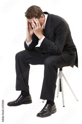 depressed businessman