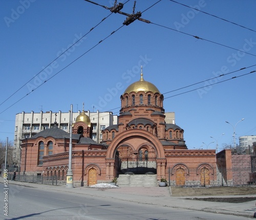 alexander nevskiy cathedral in novosibirsk