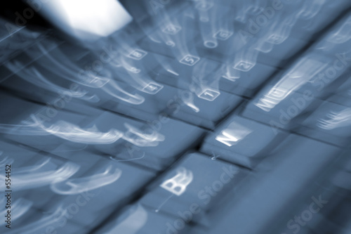 keyboard with blur