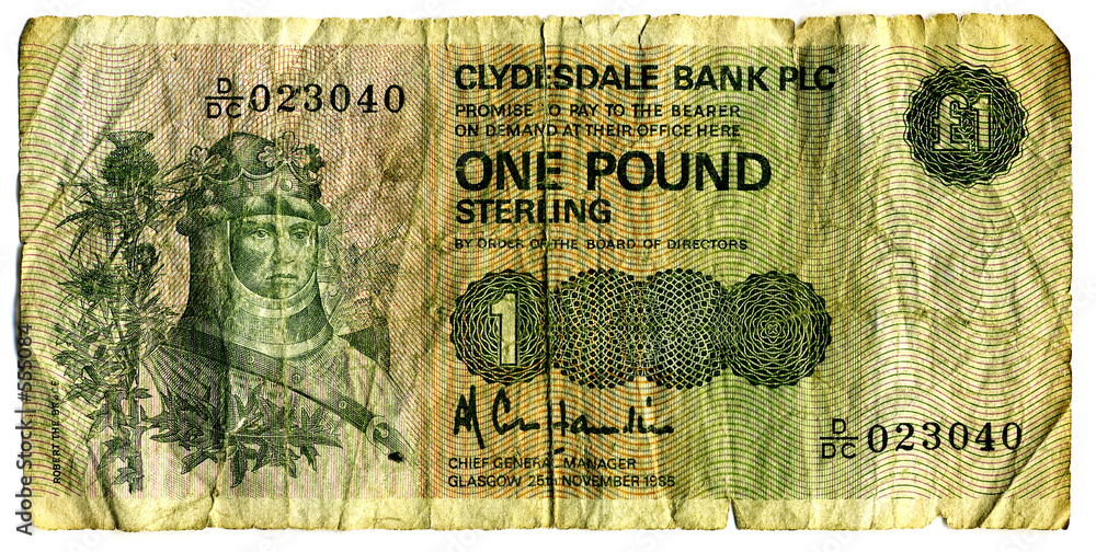 Fotografie pound note