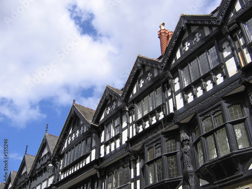 old black and white buildings in chester