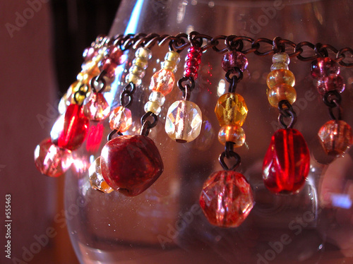 perls on the glass