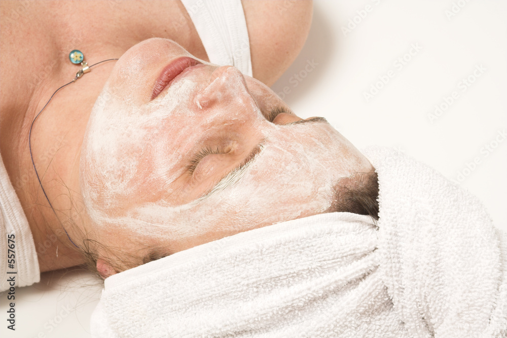 Naklejka premium spa mask over white