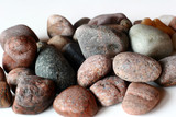 ocean stones on isolated background