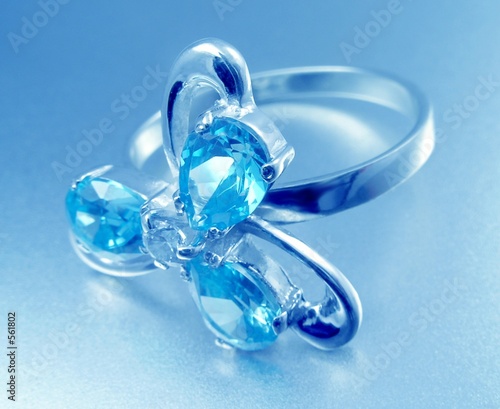 beautiful blue ring