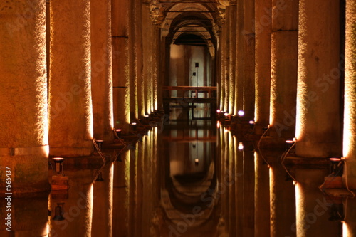 the roman cistern in istanbul