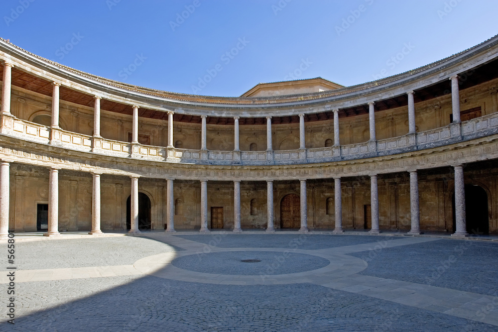 ancient arena in the alhambra palace in spain ancient arena in the alhambra palace in spain