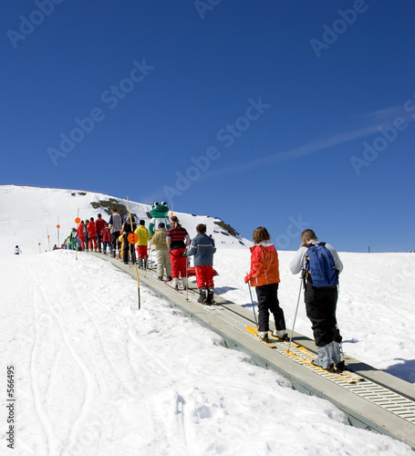 ski slopes of pradollano ski resort in spain photo