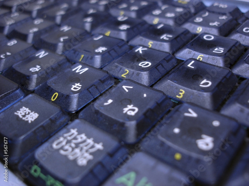 japanese keyboard close up