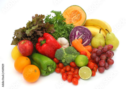colorful fresh group of vegetables and fruits #569029