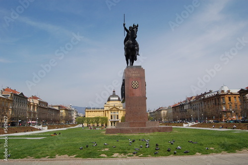 zagreb, denkmal des königs tomislav
