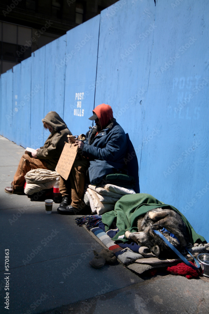 Obraz premium homeless in manhattan