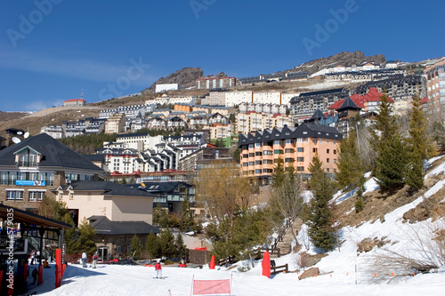 town of pradollano ski resort in spain photo