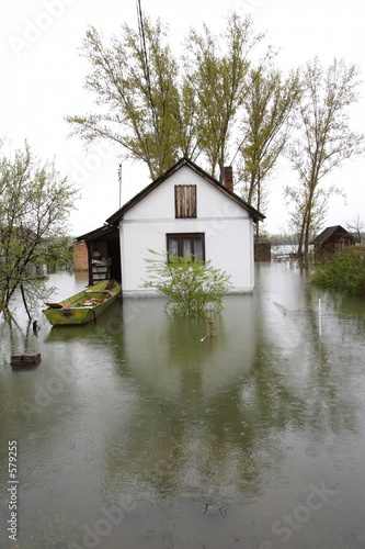 flooded homes
