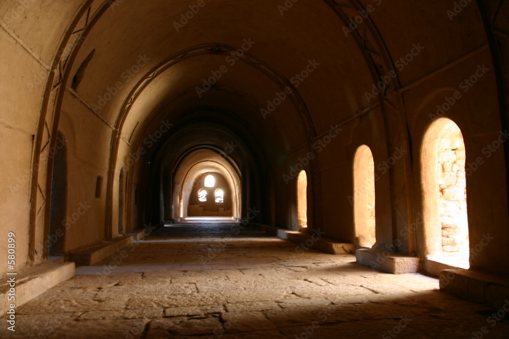 Interior view of fortress