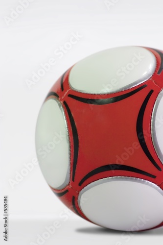 red soccer ball