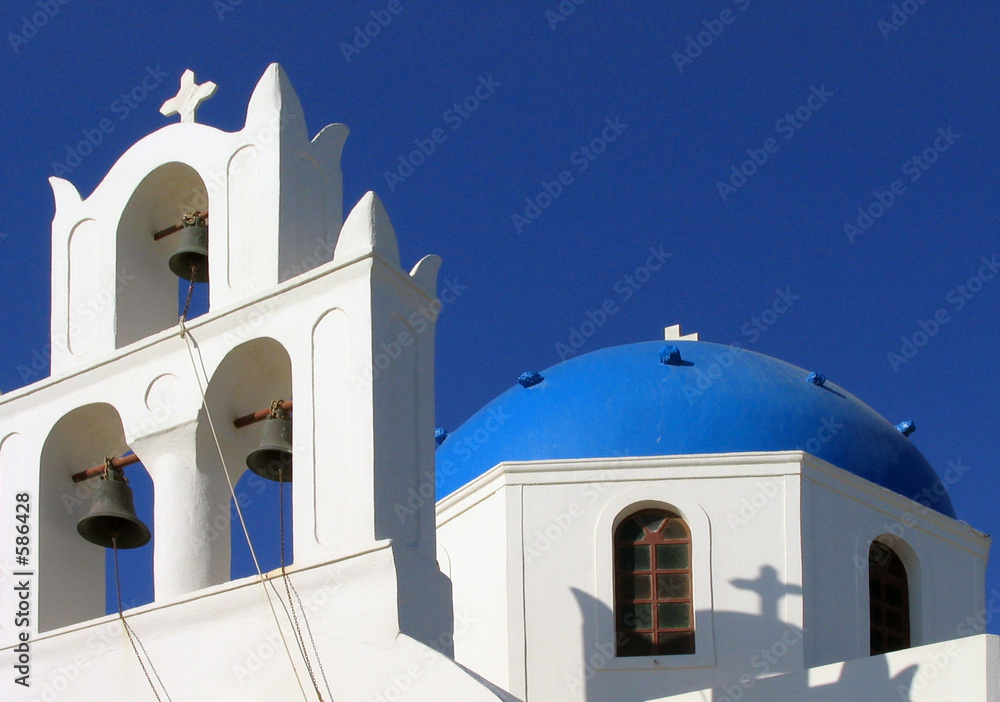 orthodox church, santorini, greece