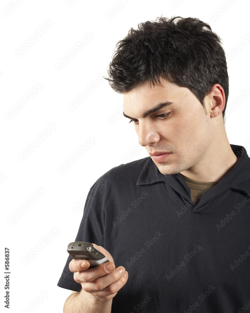 young man mobile phone young man mobile phone