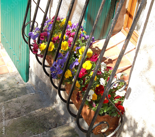 balcon fleuri photo