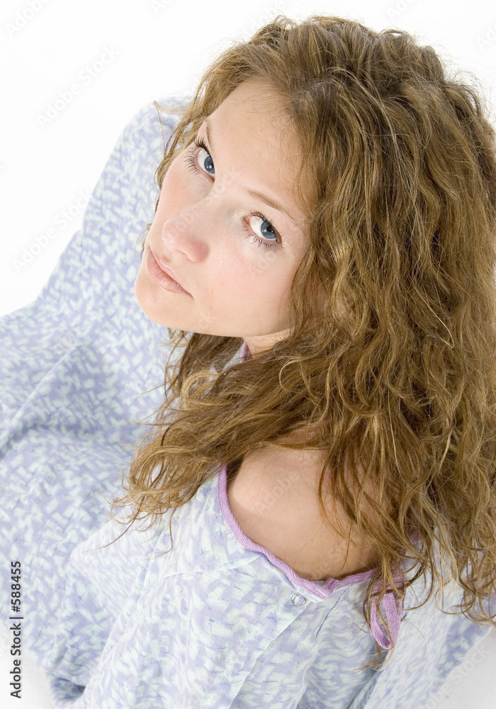 beautiful young woman in hospital gown crying beautiful young woman in hospital gown crying