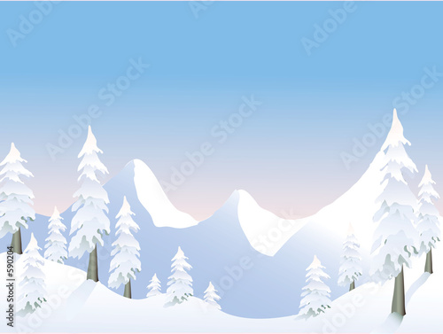 winter in the mountains