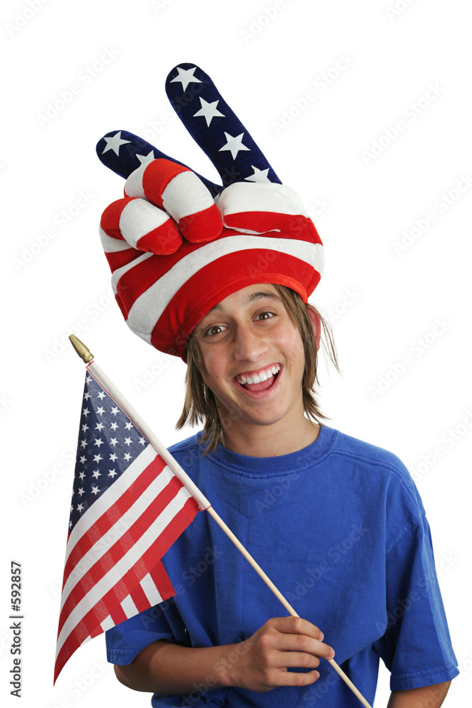 © Lisa F. Young - patriot boy - funny