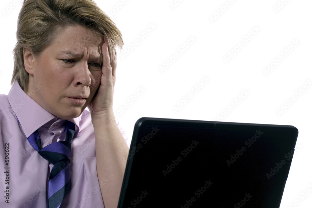 businesswoman having a tough day