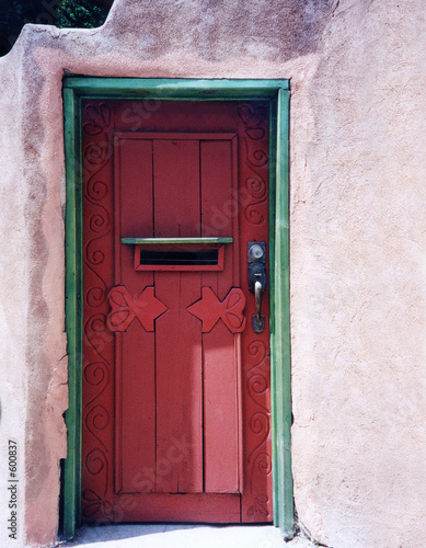 red door in adobe